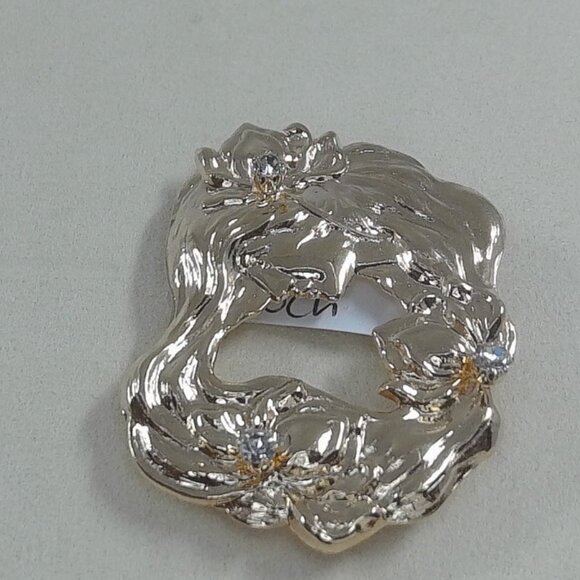 Vintage Kirk’s Folly Signed Gold-Tone “Lady of the Lake” Brooch - Picture 1 of 5